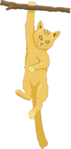 Cat In Tree Clip Art